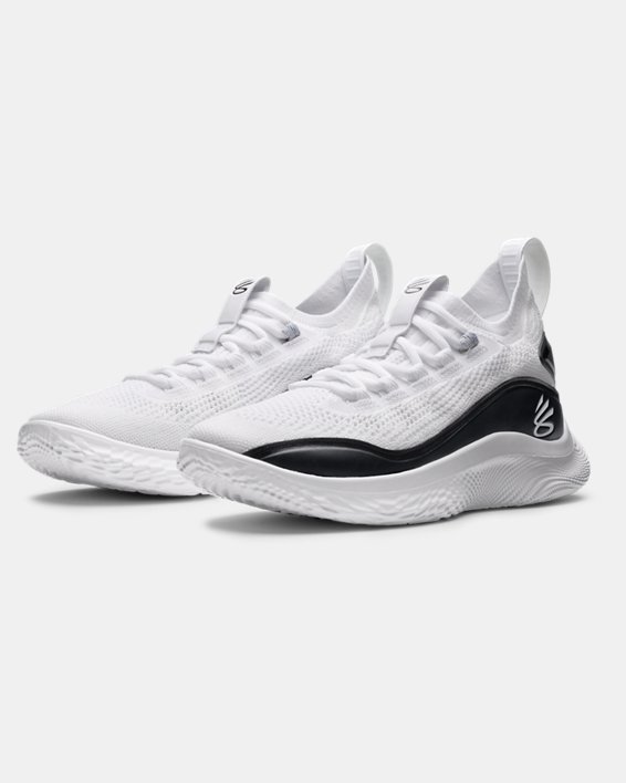 Curry Flow 8 Basketball Shoes, White, pdpMainDesktop image number 3